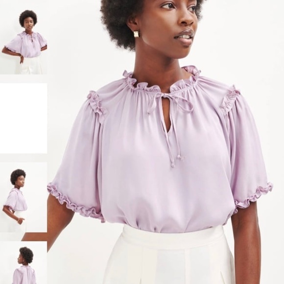 Amourvert M Zuri Cupro blouse - Picture 3 of 12